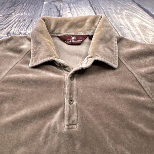Maglione camicia velluto vintage anni 70 uomo media (L) stile polo mod atomico disco cacao - Foto 7 di 10