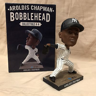アロルディスチャップマン aroldis Chapman bobble head Aroldis Chapman New York Yankees National Flag Bobblehead