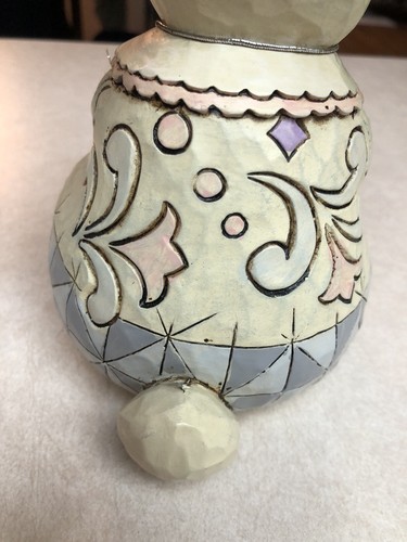 Jim Shore White Pink Bow “Faith” Bunny Rabbit 2011 Collection Outdoor Living - Picture 6 of 10