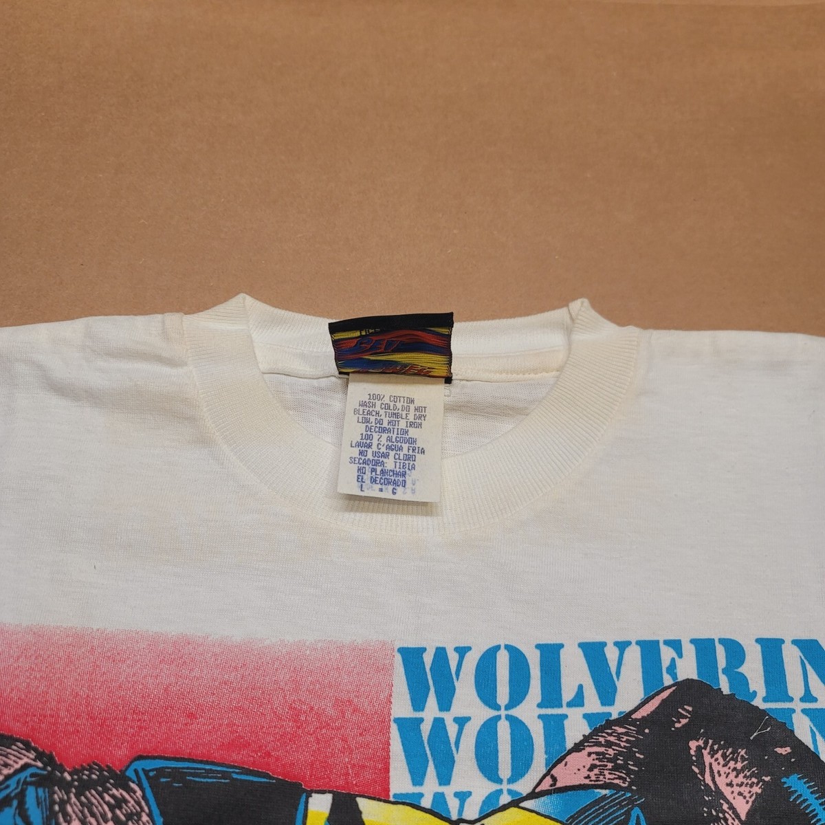 DEADSTOCK Vintage 1993 X-Men Mutant Gear Wolverine Marvel Comics T-Shirt L READ