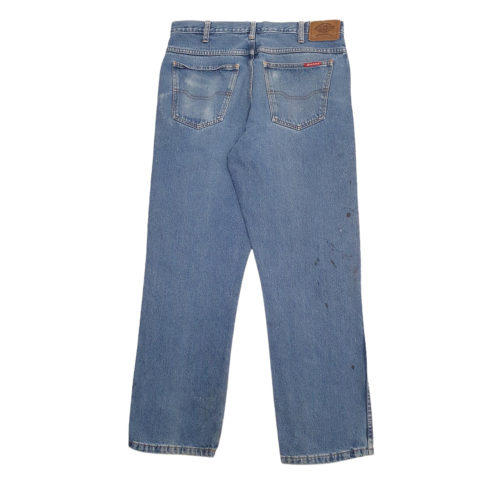 DICKIES Regular Jeans Straight Fit Blue Denim Trousers Mens W34 L30 image 4