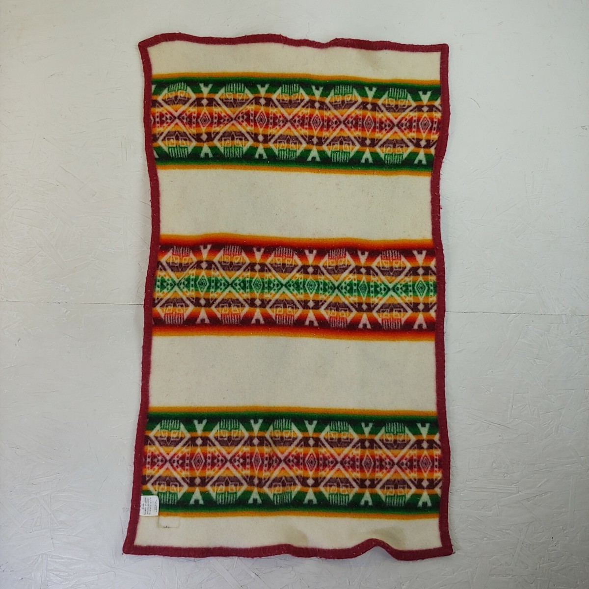 Vintage Pendleton Blanket Beaver State USA wool 37x22 small