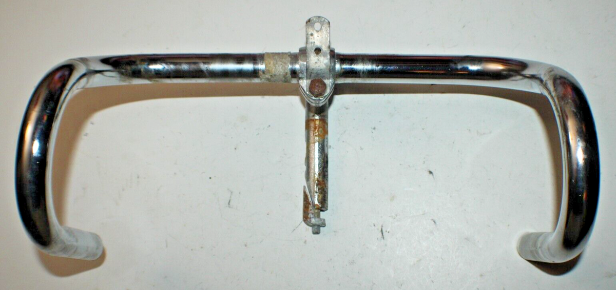 Guidon FLYER BAR chromé 1 (25,4 mm) compatible avec HARLEY BOBBER CHOPPER CUSTOM TÜV DIMPLED