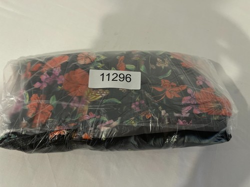 City Chic Dress Womens Plus Sz 16 Black Red Floral Sleeveless Stretch Paneled - Picture 12 of 12