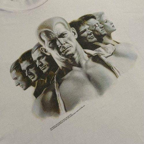 Vintage 1994 Doc Savage Size XL 46-48 Graphic Shirt White Art by Joe De Vito - Picture 2 of 8
