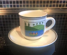 Villeroy & Boch Design Naif demitasse/espresso coffee Cup and Saucer GUC