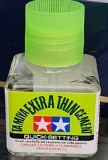 Tamiya 87182 Extra Thin Quick Plastic Cement Glue Model Railroad Plane Tanks