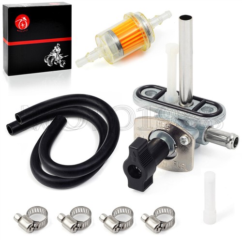 fuel PETCOCK gas tank switch W/Fuel Filter lines For Yamaha ATV YFZ450 2004-2013 - Afbeelding 2 van 13