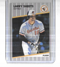 1989 Fleer #620 Larry Sheets Baltimore Orioles