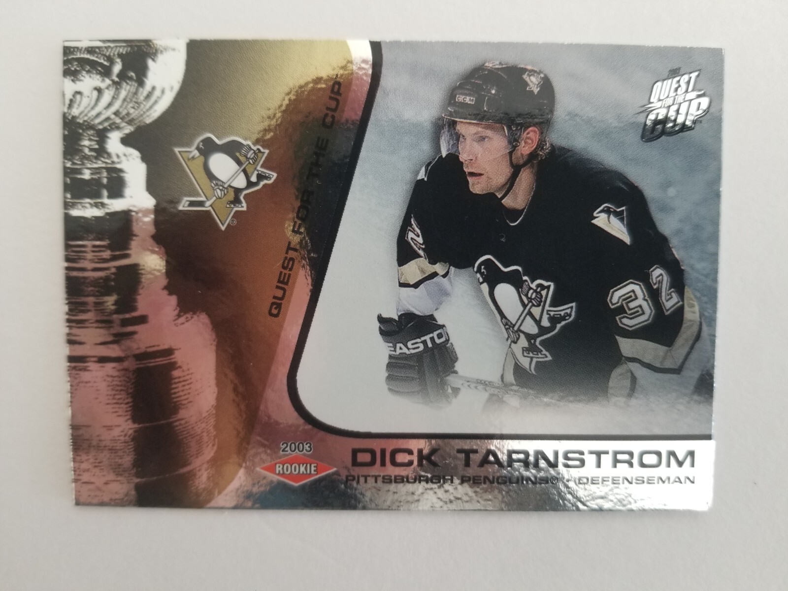 2002-03 Pacific Quest for the Cup /950 Dick Tarnstrom #141 Rookie RC