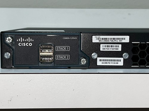 QTY 2- Cisco WS-C2960S-F48LPS-L 48 Ports PoE+ 2960S FE Switch - 1 Year Warranty - Picture 4 of 4