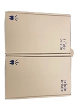 Triple Bristle Unique 3 Sided Brush Head Rechargeable Sonic Toothbrush 2 Brushes