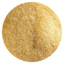 Bullseye Glass Frit Medium Amber Transparent Fine 5oz. Jar 90coe