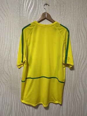 BRAZIL 2002 2004 HOME FOOTBALL SHIRT SOCCER JERSEY NIKE sz XL MEN