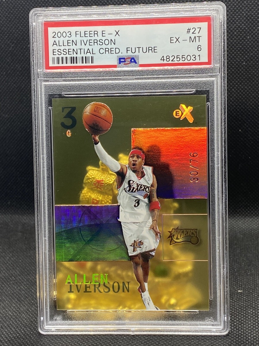 2003-04 FLEER E-X ALLEN IVERSON ESSENTIAL CREDENTIAL FUTURE