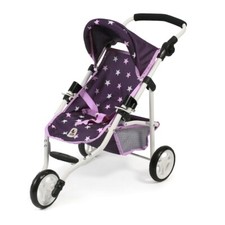 Bayer Chic 2000 Puppen Jogging-Buggy LOLA Stars lila TOP