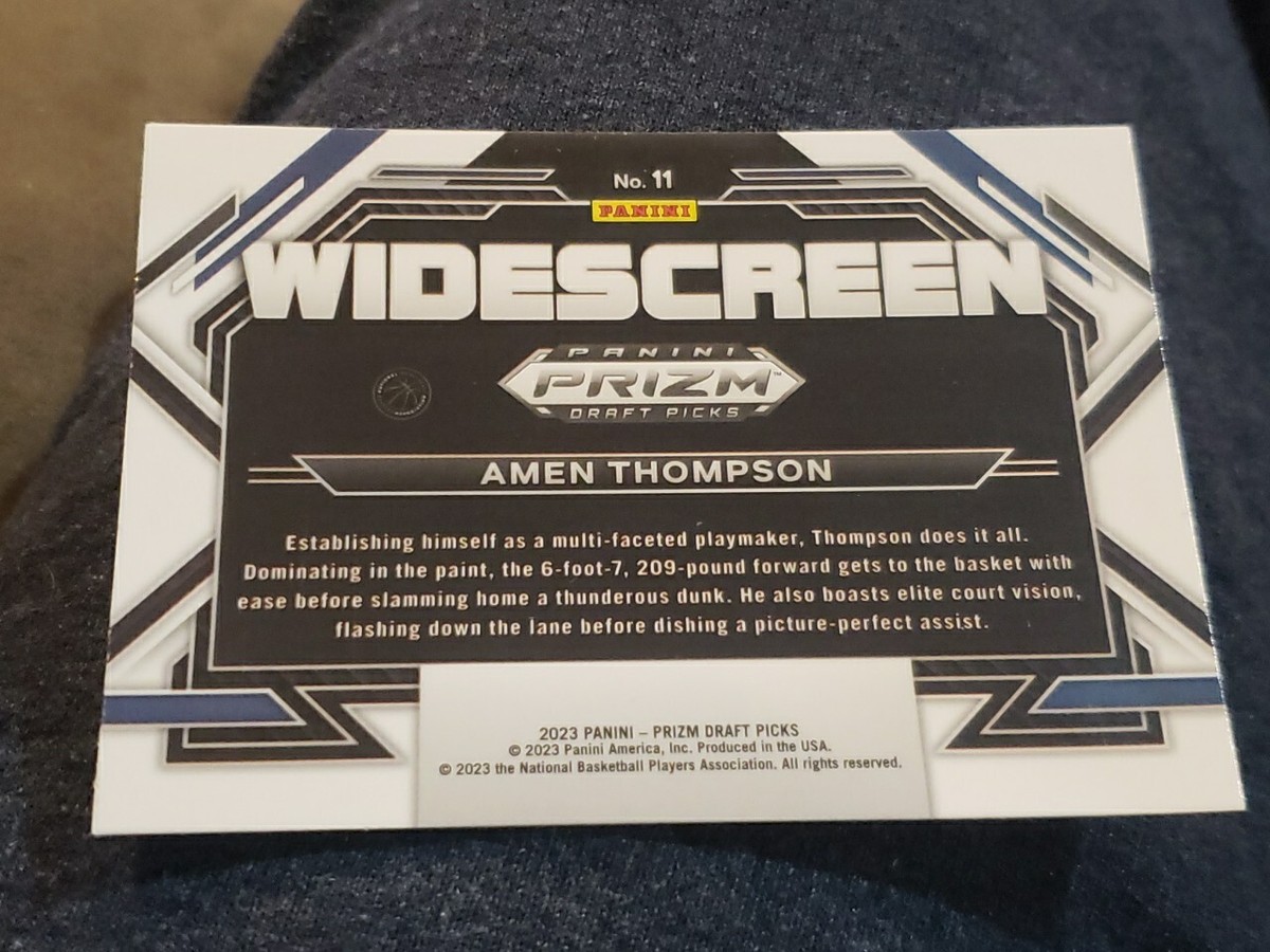 2023 Panini Prizm Draft Picks - Widescreen Amen Thompson #11