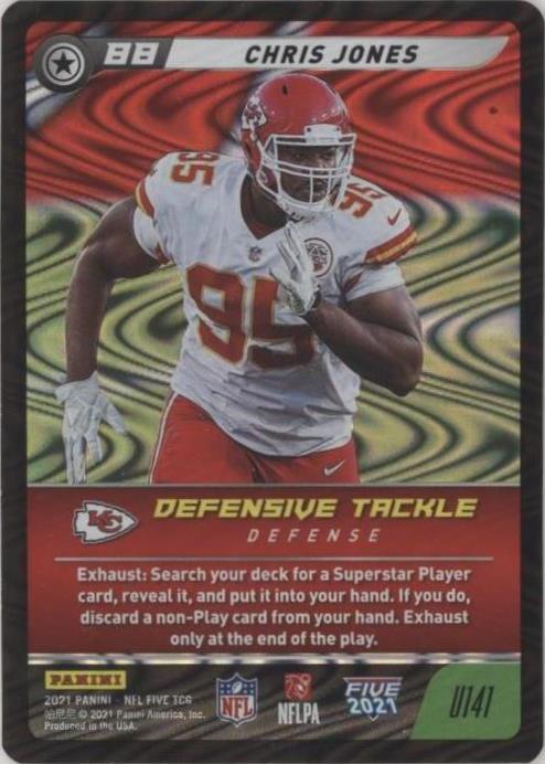 2021 Panini NFL Five TCG Chris Jones #U141 - 1 of 2