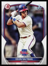 2023 Bowman Draft Devin Saltiban #BD-2 BASEBALL Philadelphia Phillies 1st