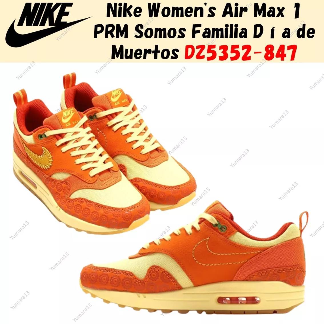 NIKE  W AIR MAX 1 PRM SOMOS FAMILIA W9.5