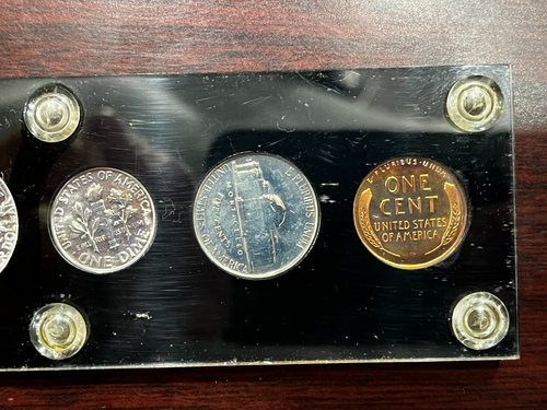 1955 US Mint Proof set in plastic Capital holder - Cameo Half - Picture 5 of 6