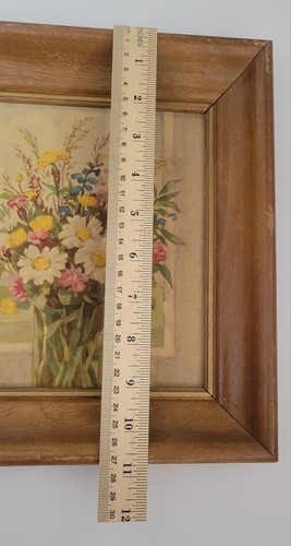 Vintage Floral Framed Picture - Picture 4 of 4