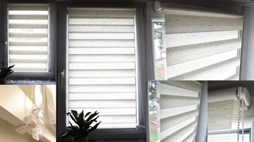 Doppel rollo Duo Klemmfix ohne Bohren Easyfix Seitenzug Kettenzug Vario rollos - Bild 21 von 23