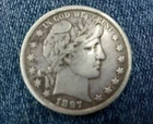 1897 Barber 50 Cent Half Dollar Coin