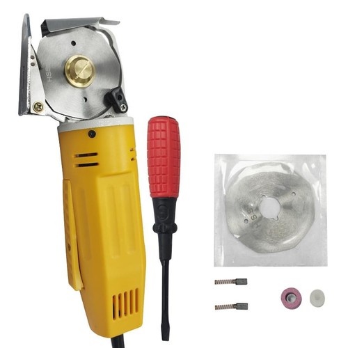 Electric Round Knife Cutting Machine 2400RPM Fabric Leather Scissors Tool US