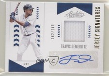 2020 Panini Absolute Jersey Signatures 82/140 Travis Demeritte #AJS-TD Auto 0f6