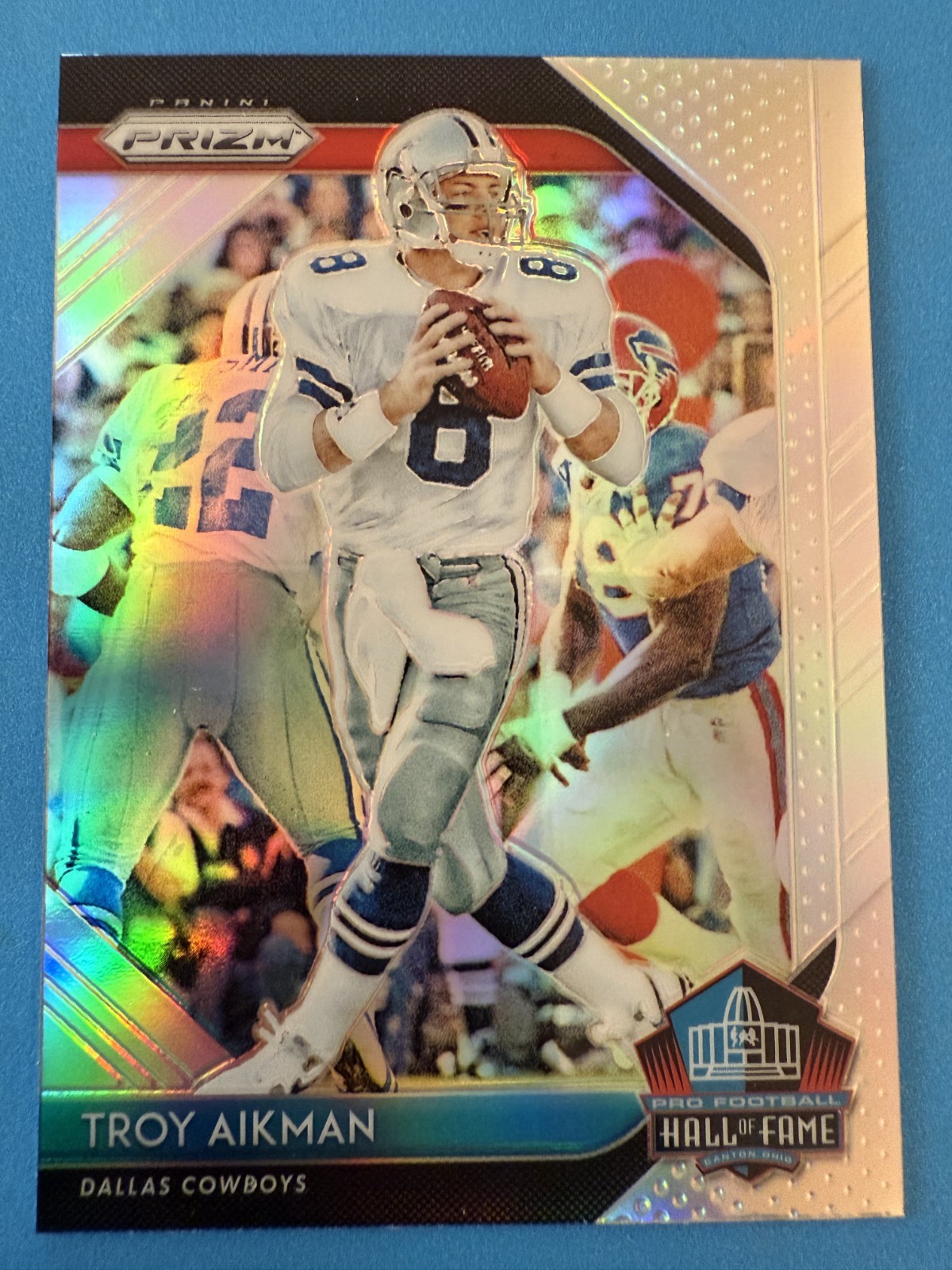 2018 Panini Prizm - Hall of Fame Troy Aikman #HOF-4 Silver Prizm