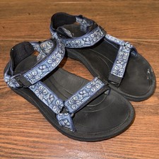 Teva Hurricane 6576 Women's 7 Sandals Blue Floral Hiking Outdoor Sport Water