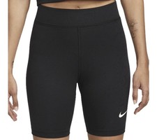 NEW Nike Sportswear Classic Women  s High-Waisted 8" Biker Shorts Black Medium