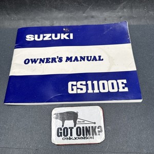 Suzuki 1981 81 Model GS1100E GS1100 E OEM Owner's Manual No. 99011-49520-03A