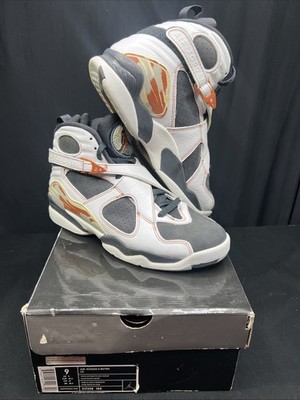 Air Jordan 8 Retro LS Orange Blaze 2007 317258-104 Size 9 USA With