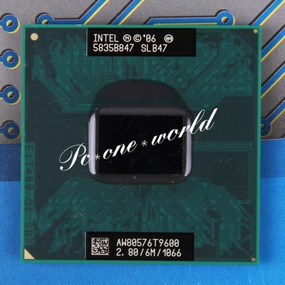 100% OK SLB47 SLG9F Intel Core 2 Duo T9600 2.8GHz Dual-Core Laptop Processor CPU