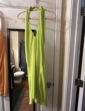 Show Me Your Mumu Dress Halter Green Medium