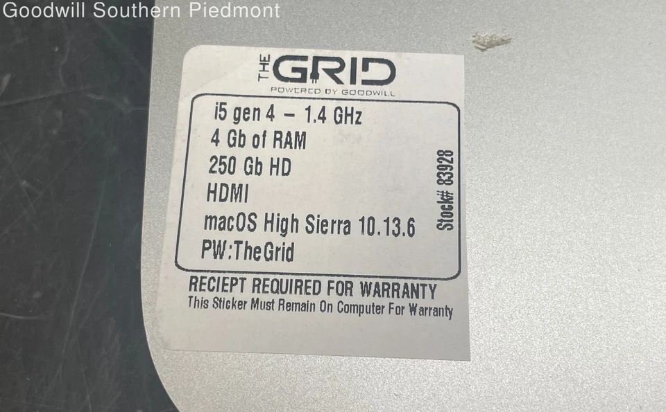 Apple Mac mini Late 2014 MGEM2LL/A Intel Core i5-4260U 1.40GHz 4GB RAM 250GB HDD - Image 2 of 4