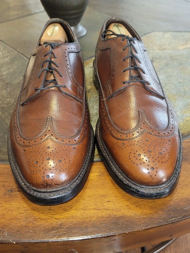 Florsheim Royal Imperial 5 Nail V-Cleat VWingtip Pebble Grain Shoe 10.5 3E (EUC) - Picture 13 of 16