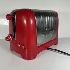 Dualit DPP2A Lite 2-Slice Toaster - Red / Silver - TESTED WORKING