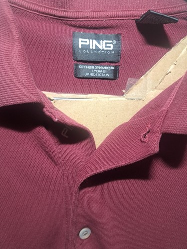 2 Ping Golf Polo Shirts Blue Suwanne American/Red (Large Shirts Collar) See Pics - Picture 16 of 22