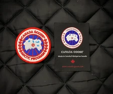 (2-Pack) Iron On / Sew On 2.5” Canada Goose Replacement Patch  / Black Label Tag