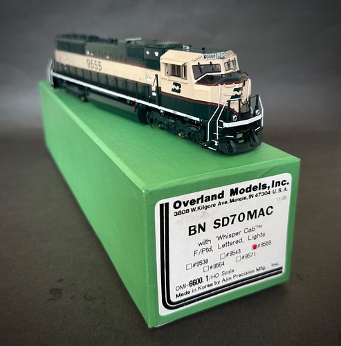 Luces con letras HO Latón Overland Models OMI 6600.1 BN SD70MAC Whisper Cab F/Ptd | Zustand: New