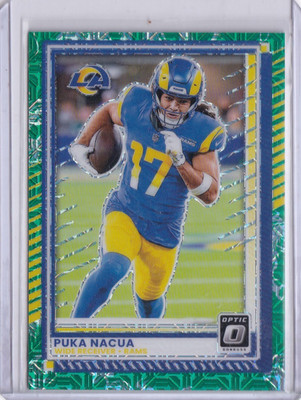 Puka Nacua Optic Choice 2025 Dragon Print #17/24 Jersey Number Match #192