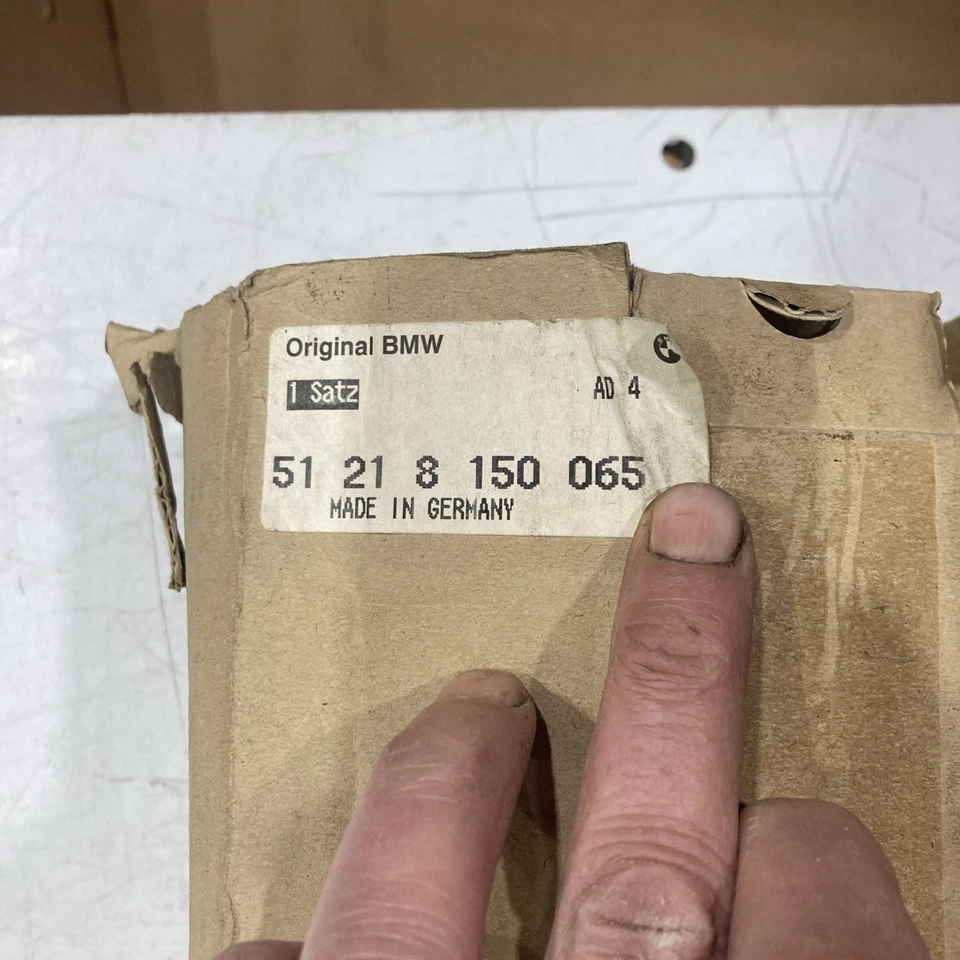 1995 BMW 740i 740il 750il conjunto de trava 51218150065 NOVO FABRICANTE DE EQUIPAMENTO ORIGINAL 4 travas e 4 chaves - Imagem 2 de 4