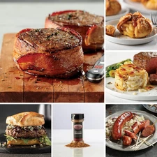 Ultimate Gift Package Bacon Wrapped Filet Mignons Burgers Chicken Frank Potatoes