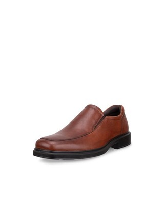 Ecco Helsinki 2 Cognac Brown Loafer Dress Shoes Slip On EU 45 Men's 11 - 11.5 US