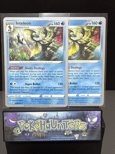 Pokemon Karte Inteleon 058/202 Schwert & Schild Weltmeister 2022 Rare Near Mint - Bild 1 von 2