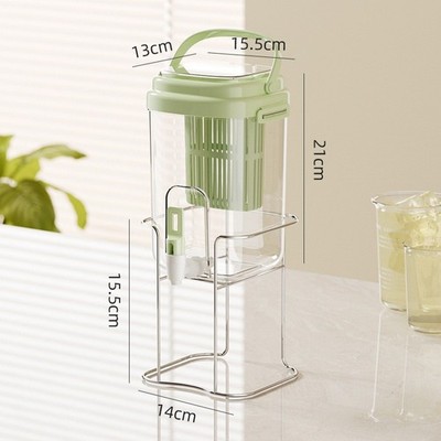 Wasserkrug mit Wasserhahn Einbau Filter Tee Früchte herausnehmbar und robustem Griff