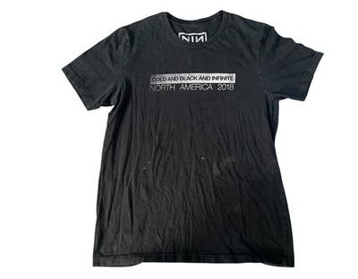 #ad Nine Inch Nails NIN 2018 LARGE Shirt Cold and Black Infinite Tour Double Sided $100.00